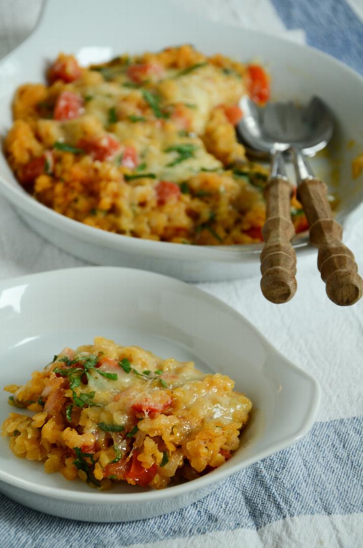 Linsengratin