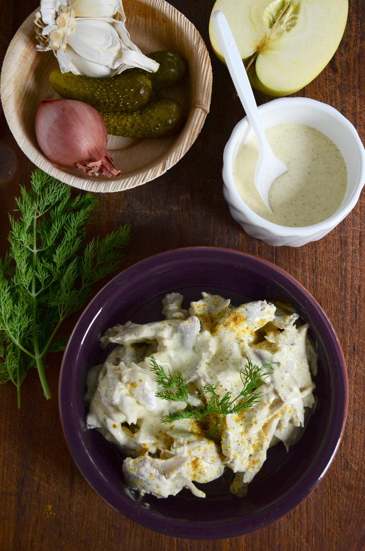 Poulet-Currysalat